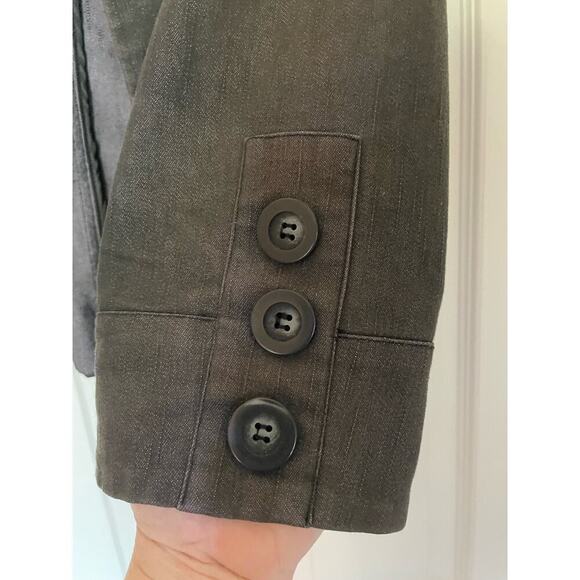 Fashion bug chambray jacket wash 3/4 sleeve size large - Picture 3 of 9